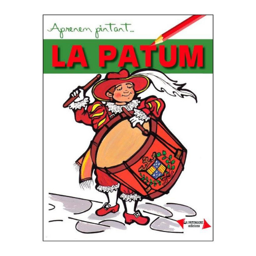 Portada del llibre infantil Aprenem pintant La Patum, d'edicions La Patumaire. Literatura infantil de cultura popular i gegants del Berguedà que pots trobar a El Formiguer, el centre comercial del Berguedà, amb productes de proximitat.