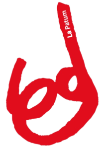 Logotip transparent de la Patum de Berga en color vermell