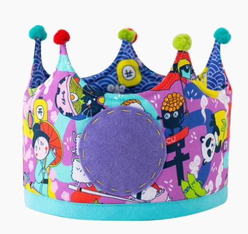 corona de cumpleaños personalizada y reversible