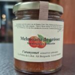 Melmelada artesana de préssec feta per l'Aranyonet, un petit obrador a La Pobla de Lillet, al Berguedà. Compra-la online a través d'El Formiguer, el Centre Comercial Online del Berguedà.